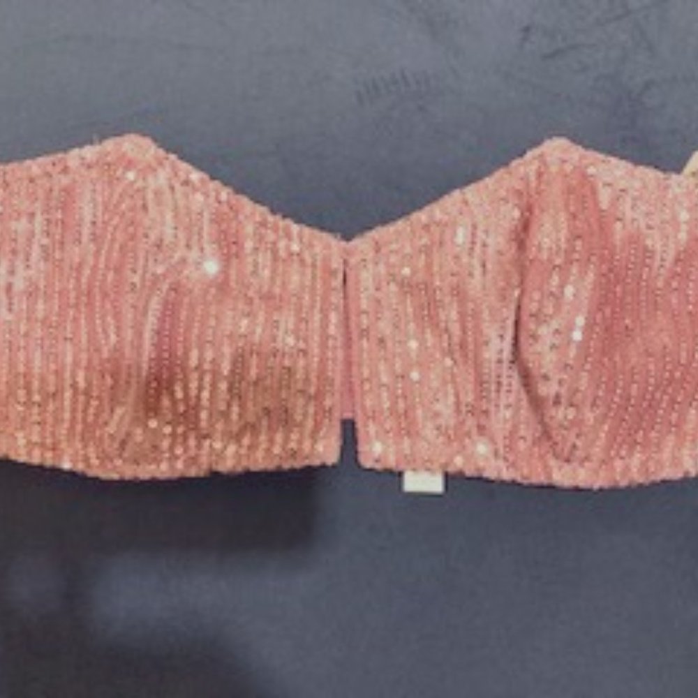 Pink Sequined Bandeau New with Tags